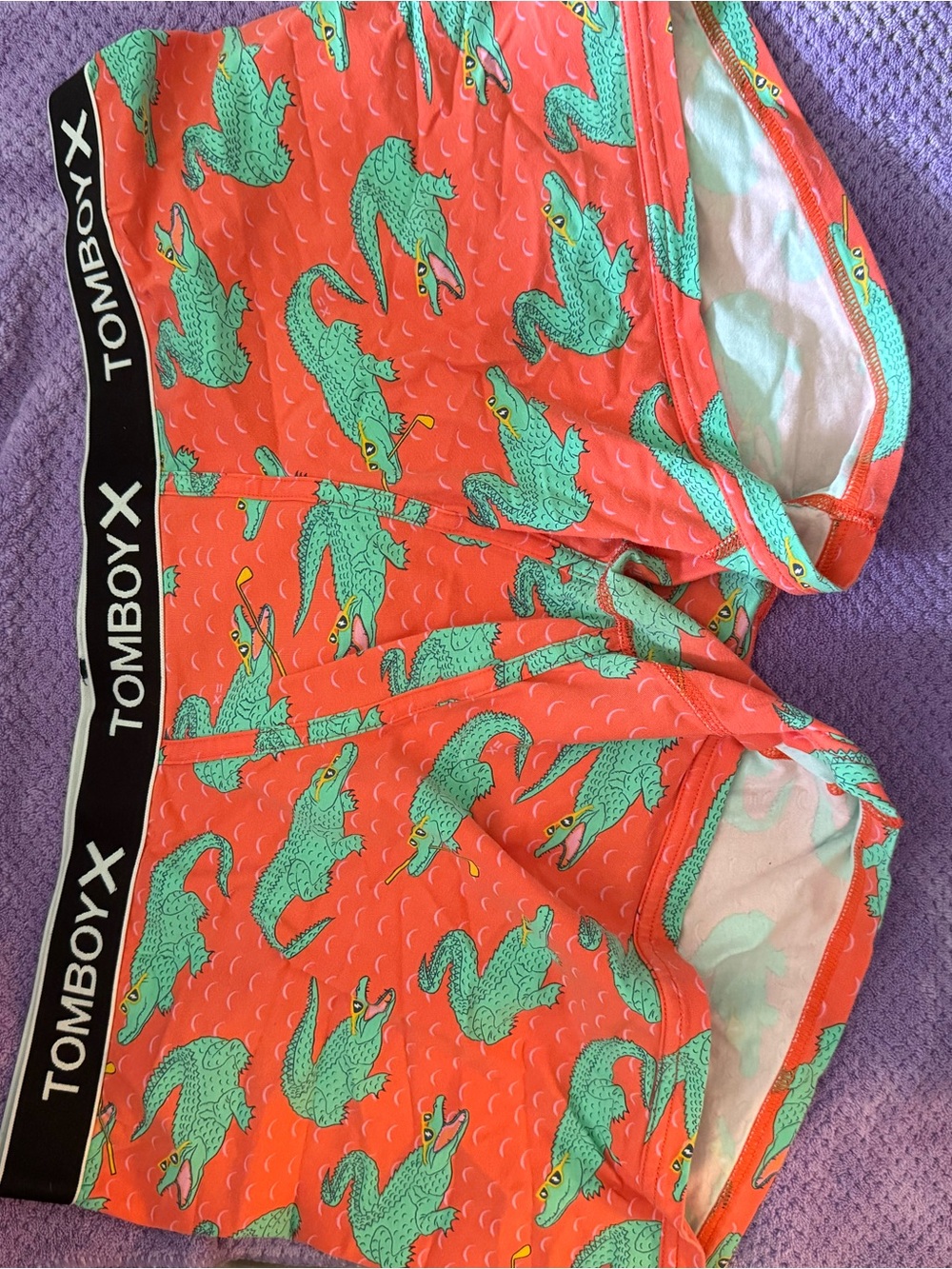 TomboyX Coral and Teal Patterned Boxer Briefs